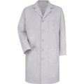 Vf Imagewear Red Kap¬Æ Men's Lab Coat, Light Gray, Poly/Combed Cotton, 40" KP14GYRG40
